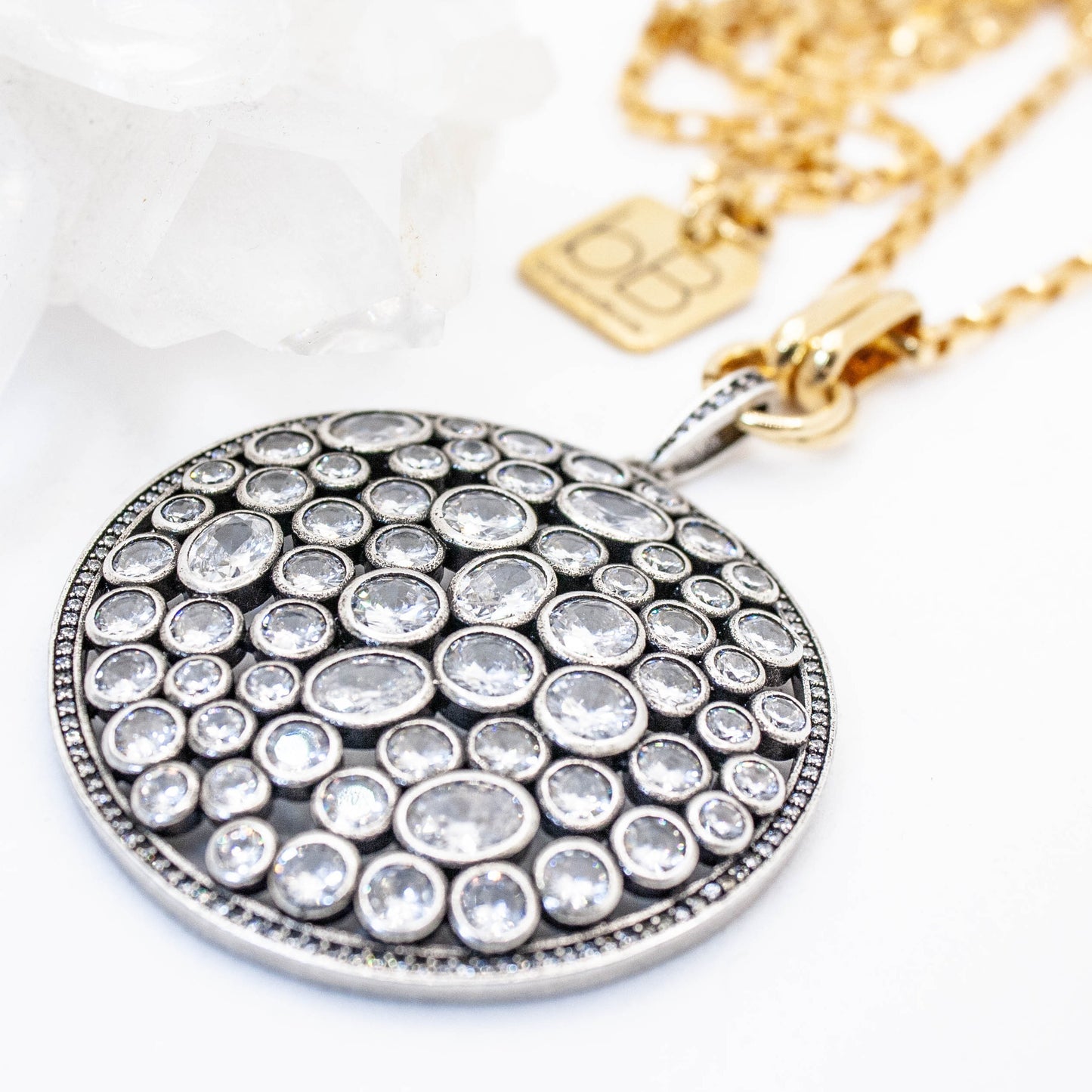 Omega Crystal Statement Necklace