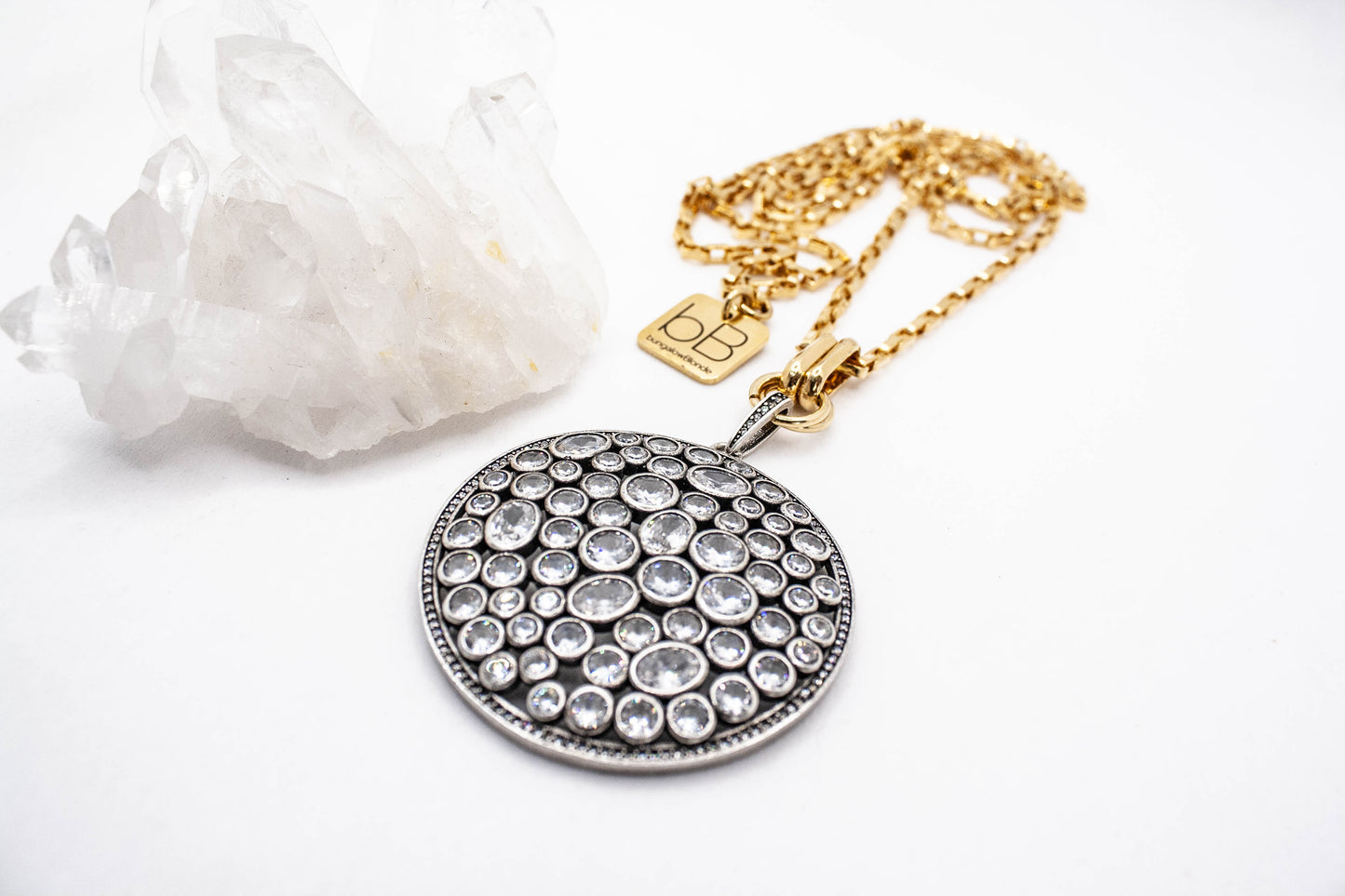 Omega Crystal Statement Necklace